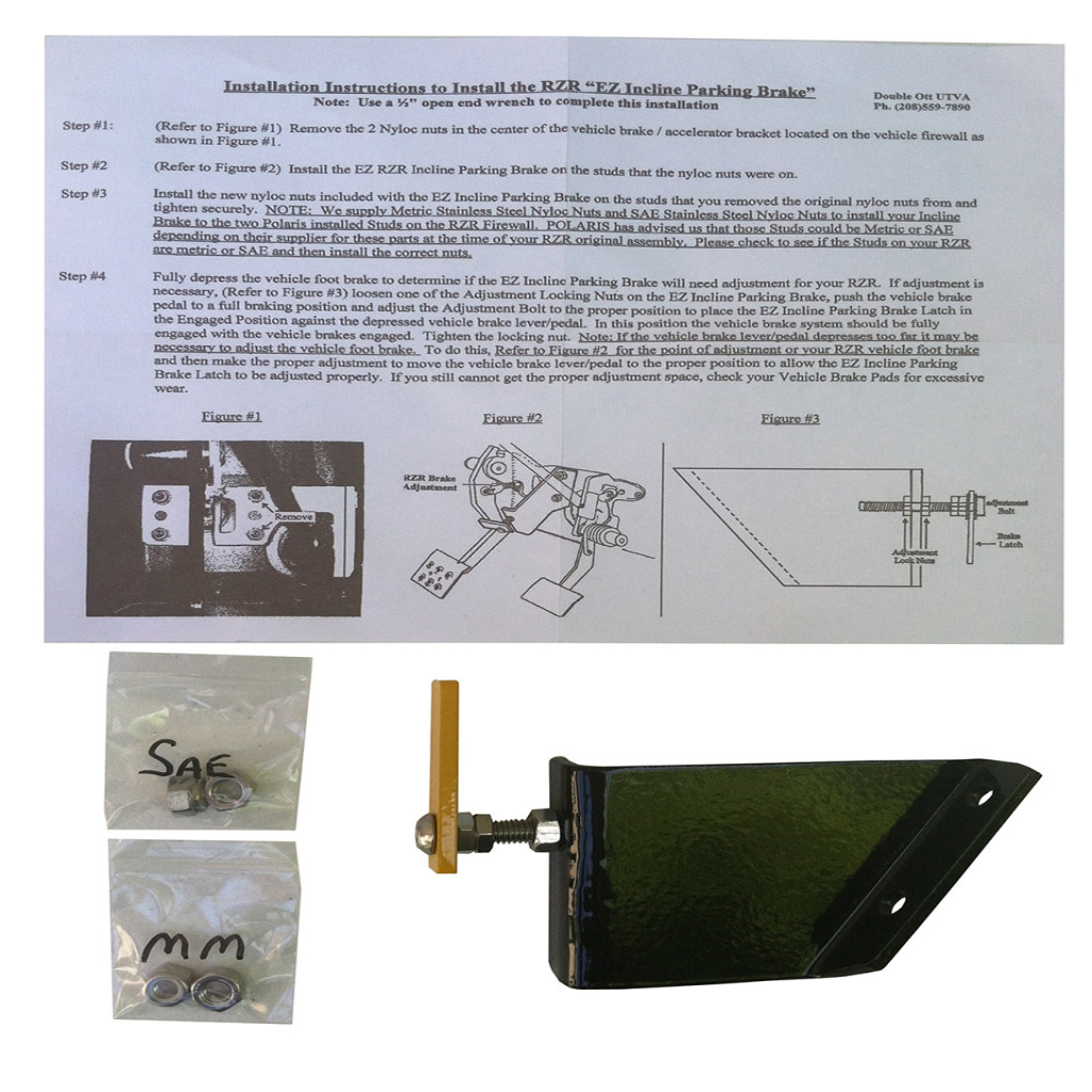 Polaris RZR 900/1000 Incline Parking Brake