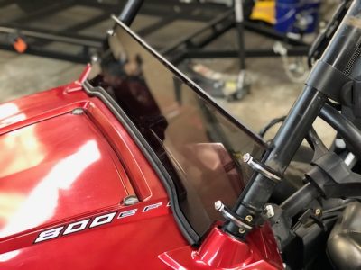 Polaris rzr 800 Tinted Half Windshield